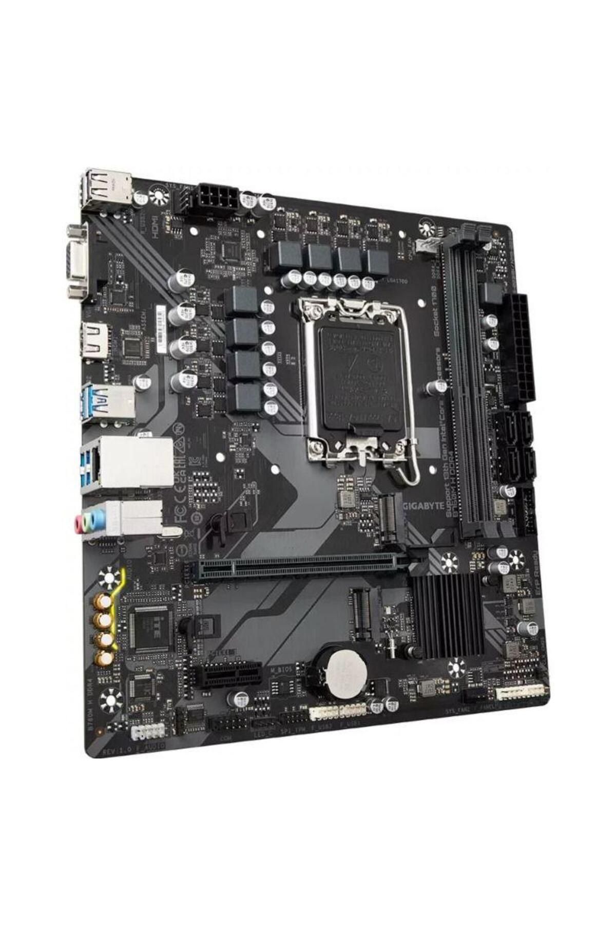 Gigabyte-Placa de baza GIGABYTE B760M H DDR4, Intel B760, LGA 1700, mATX 3
