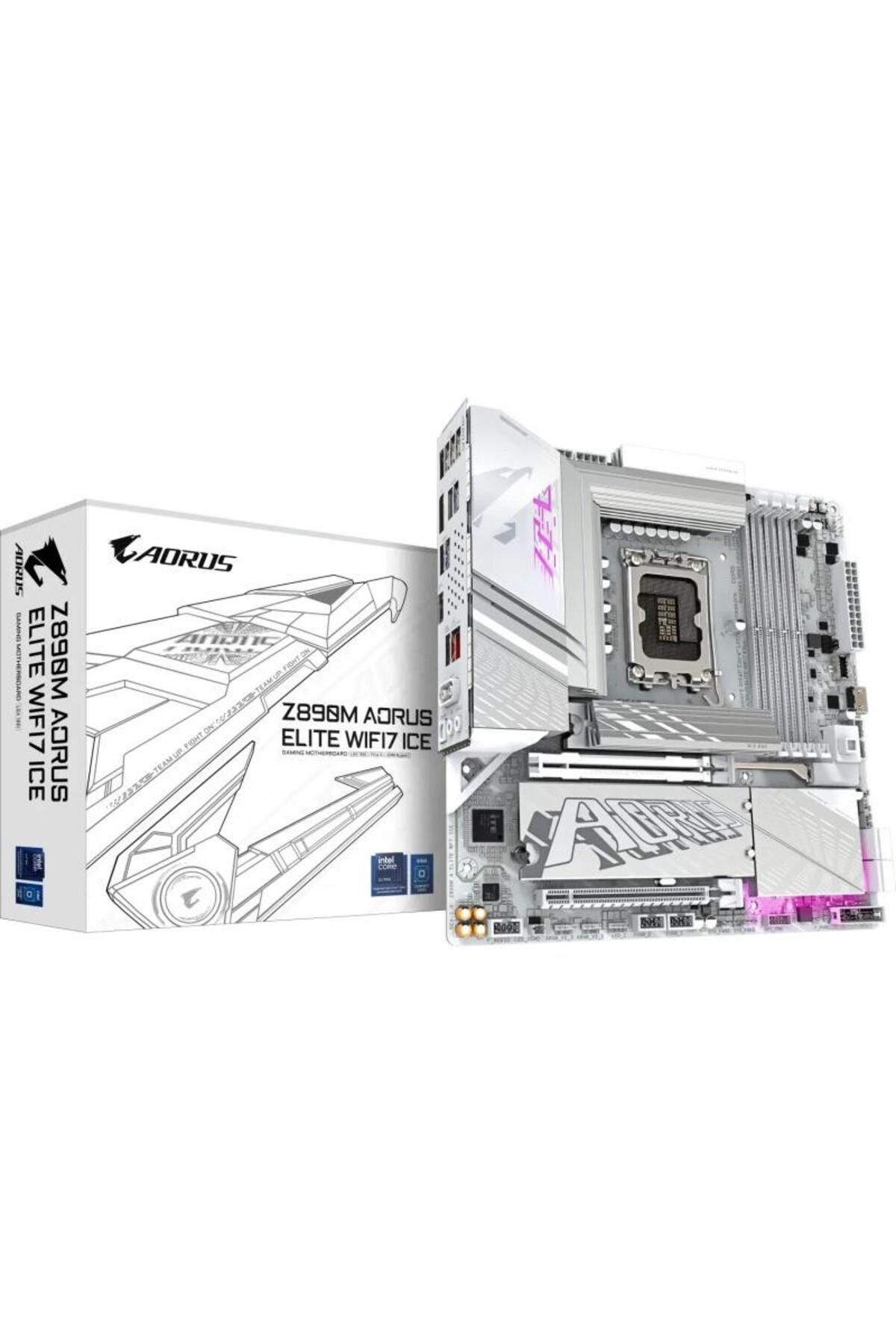 Gigabyte-Placa de baza GIGABYTE Z890M AORUS ELITE WIFI7 ICE, DDR5, mATX, LGA 1851, Intel Z890 5