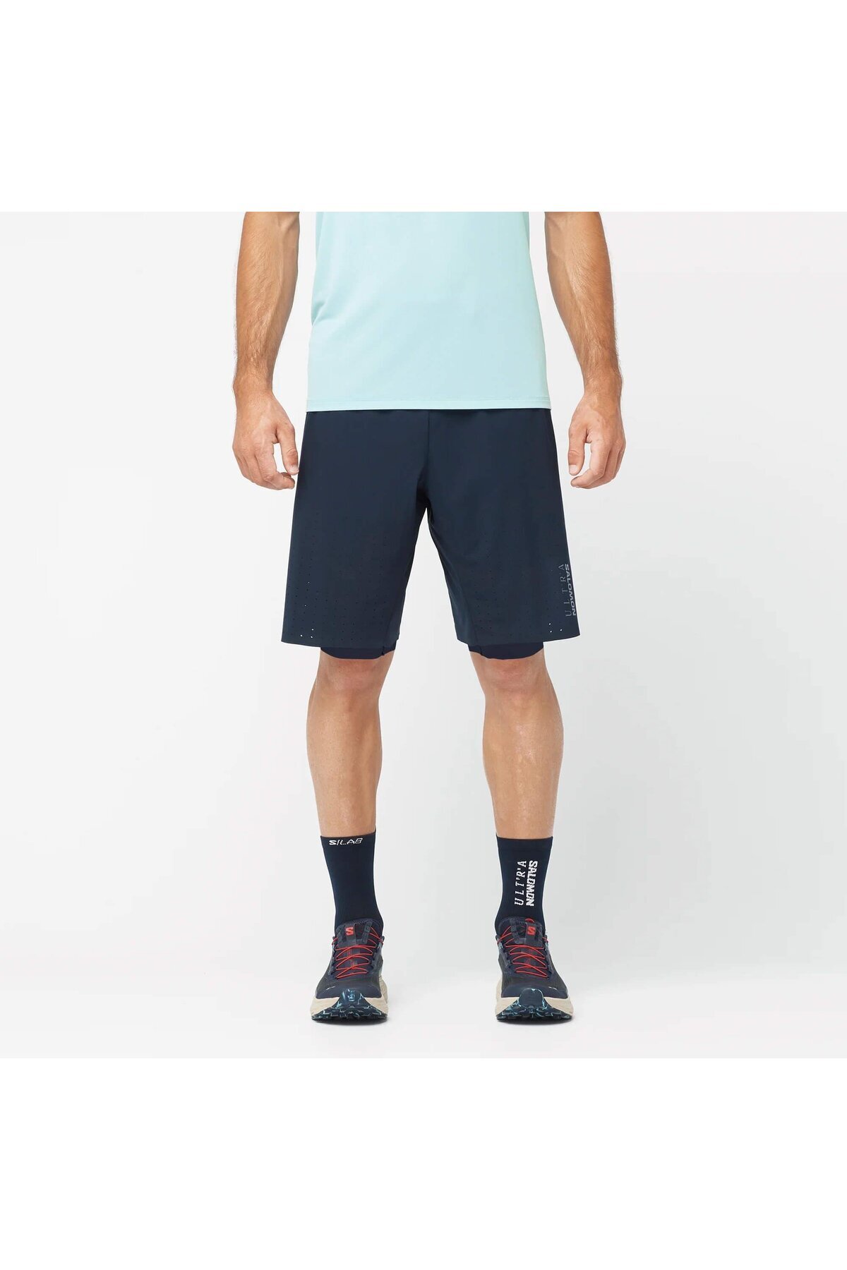 سالومون شورت ورزشی مردانه S/LAB ULTRA 2IN1 مدل NIGHT SKY LC2254200