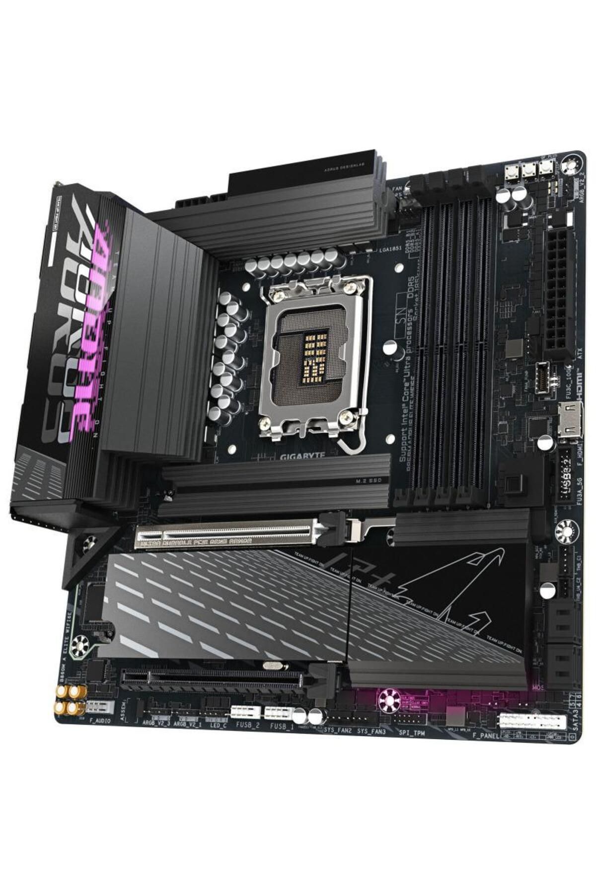 Gigabyte-Motherboard GIGABYTE B860M AORUS ELITE WIFI6E, Intel B860, LGA 1851, DDR5, mATX 4