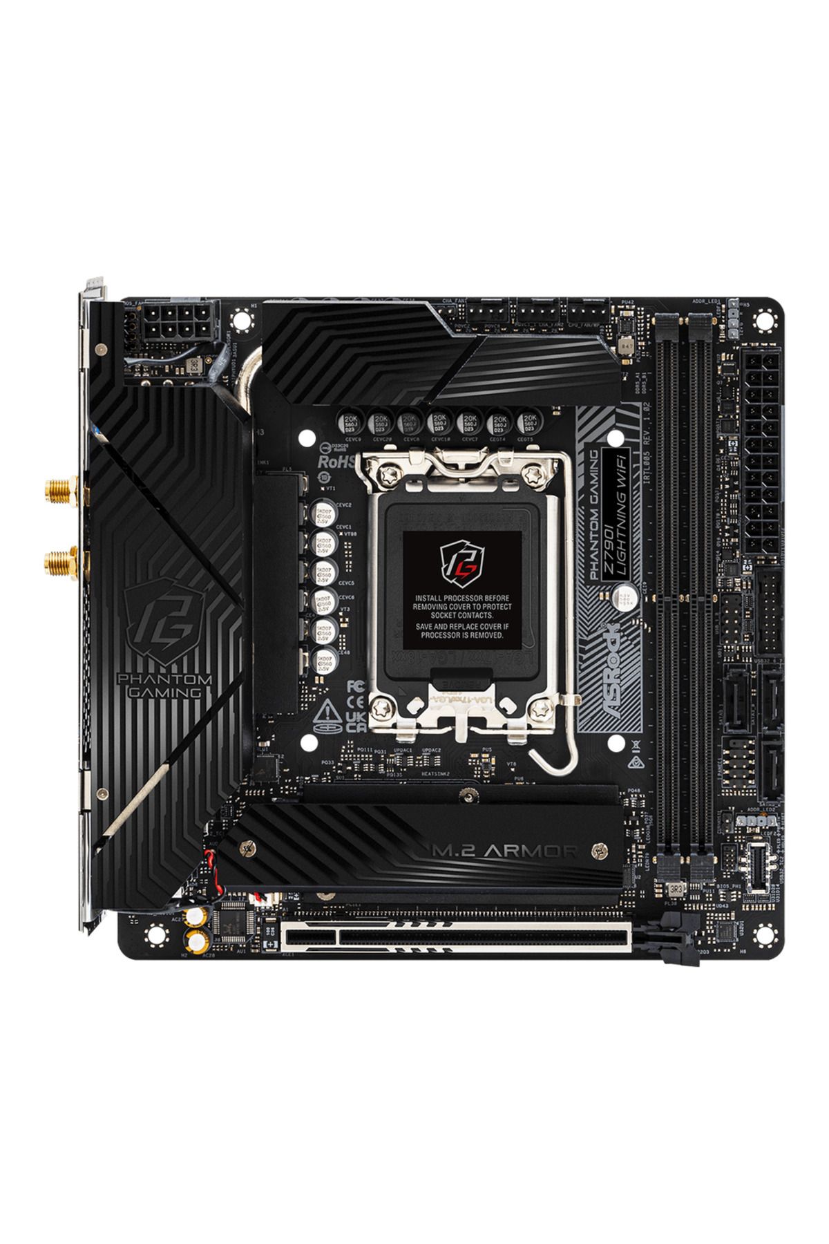 ASROCK-ASRock Z790I Lightning WiFi Motherboard, Intel Z790, LGA 1700, Mini-ITX 1