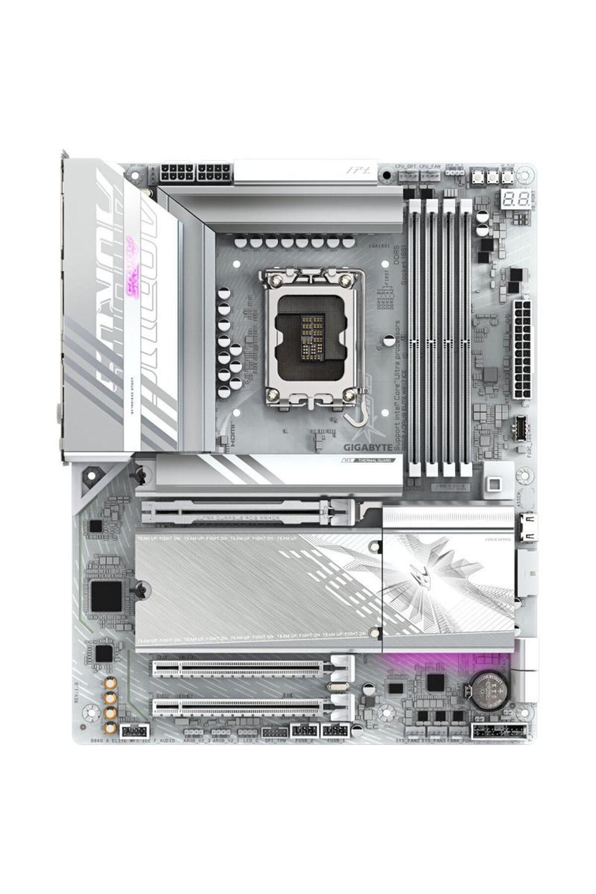 Gigabyte-Placa de baza GIGABYTE B860 AORUS ELITE WIFI7 ICE, Intel B860, LGA 1851, DDR5, ATX 1