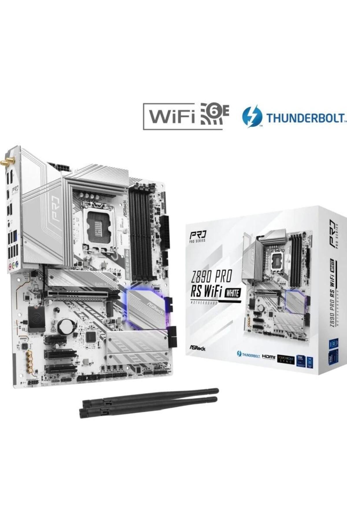 ASROCK-Motherboard ASRock Z890 PRO RS WIFI WHITE, DDR5, ATX, LGA 1851, Intel Z890 5