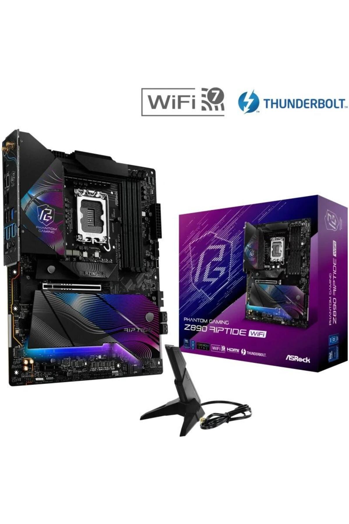 ASROCK-Motherboard ASRock PHANTOM GAMING Z890 RIPTIDE WIFI, DDR5, ATX, LGA 1851, Intel Z890 5