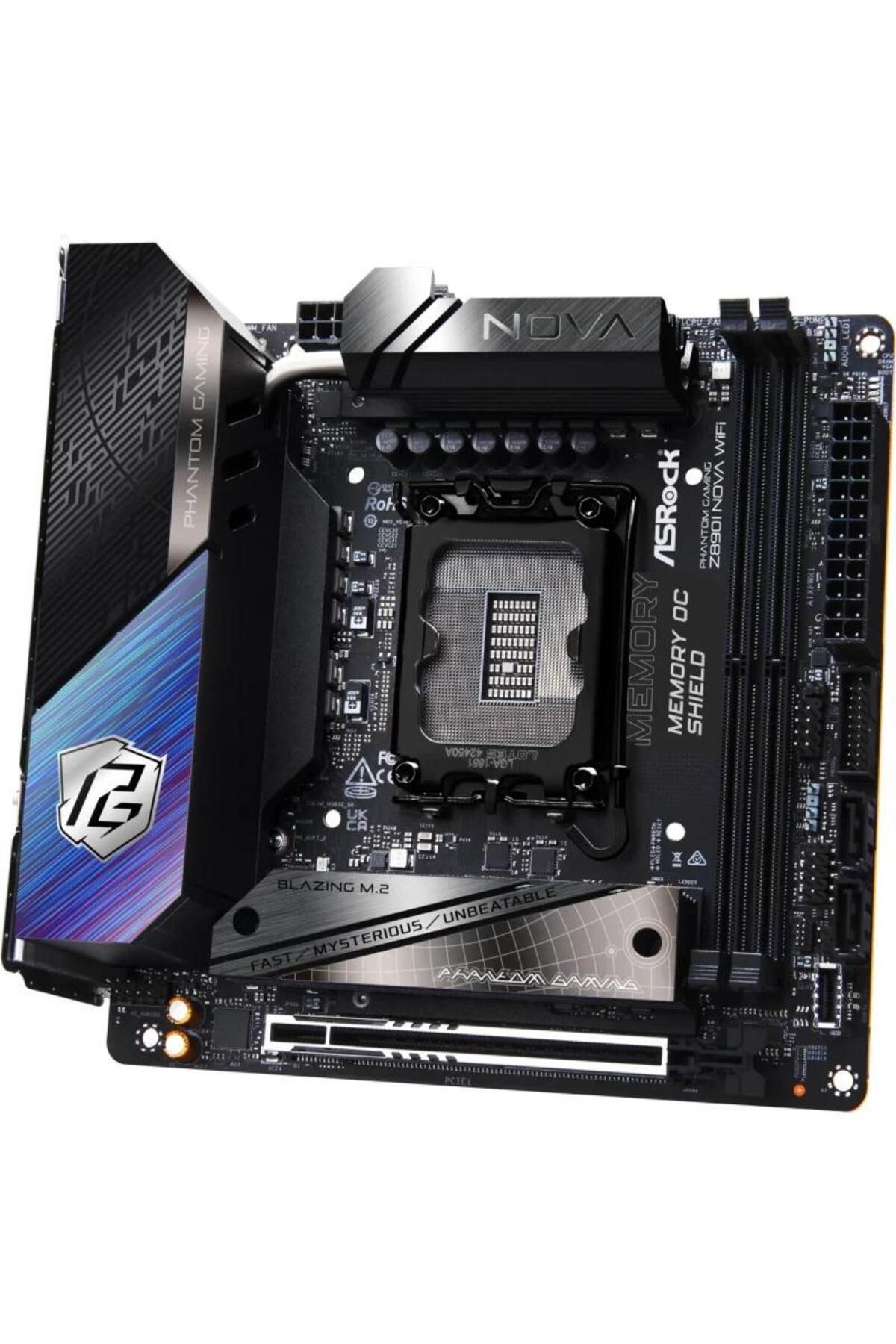 ASROCK-Placa de baza ASRock PHANTOM GAMING Z890I NOVA WIFI, DDR5, mITX, LGA 1851, Intel Z890 4