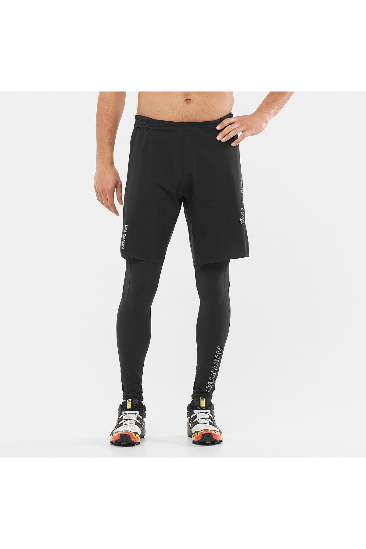 سالومون شلوارک دویدن مردانه BONATTI TRAIL مشکی LC1826200