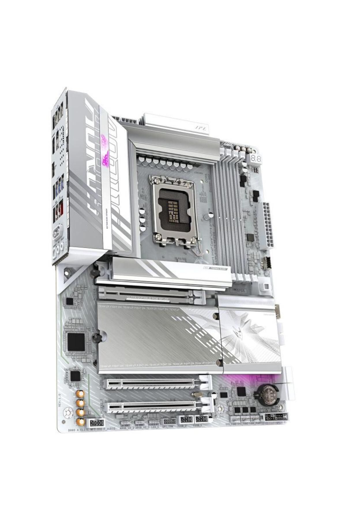 Gigabyte-Placa de baza GIGABYTE B860 AORUS ELITE WIFI7 ICE, Intel B860, LGA 1851, DDR5, ATX 3