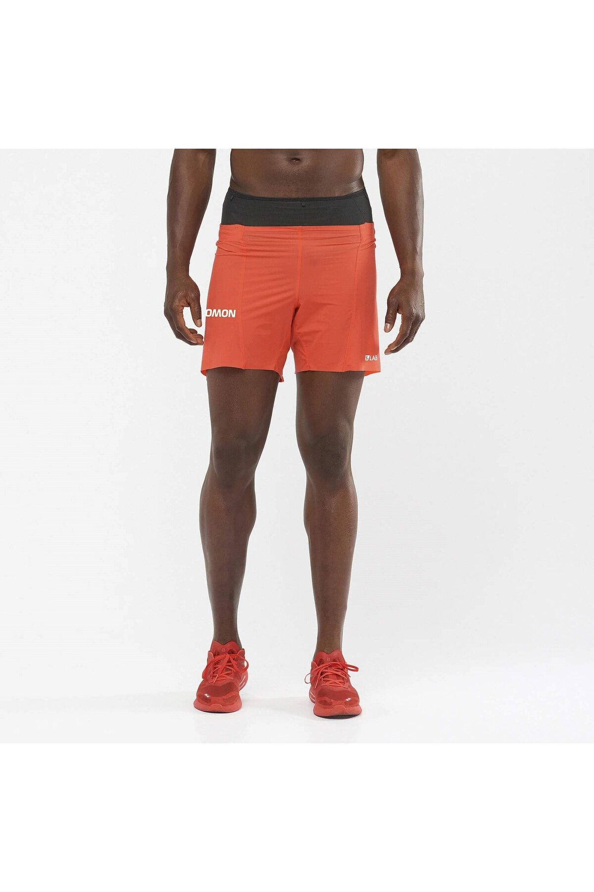 سالومون شورت ورزشی مردانه S/LAB SENSE سایز 6 اینچ، رنگ قرمز، کد LC1956900