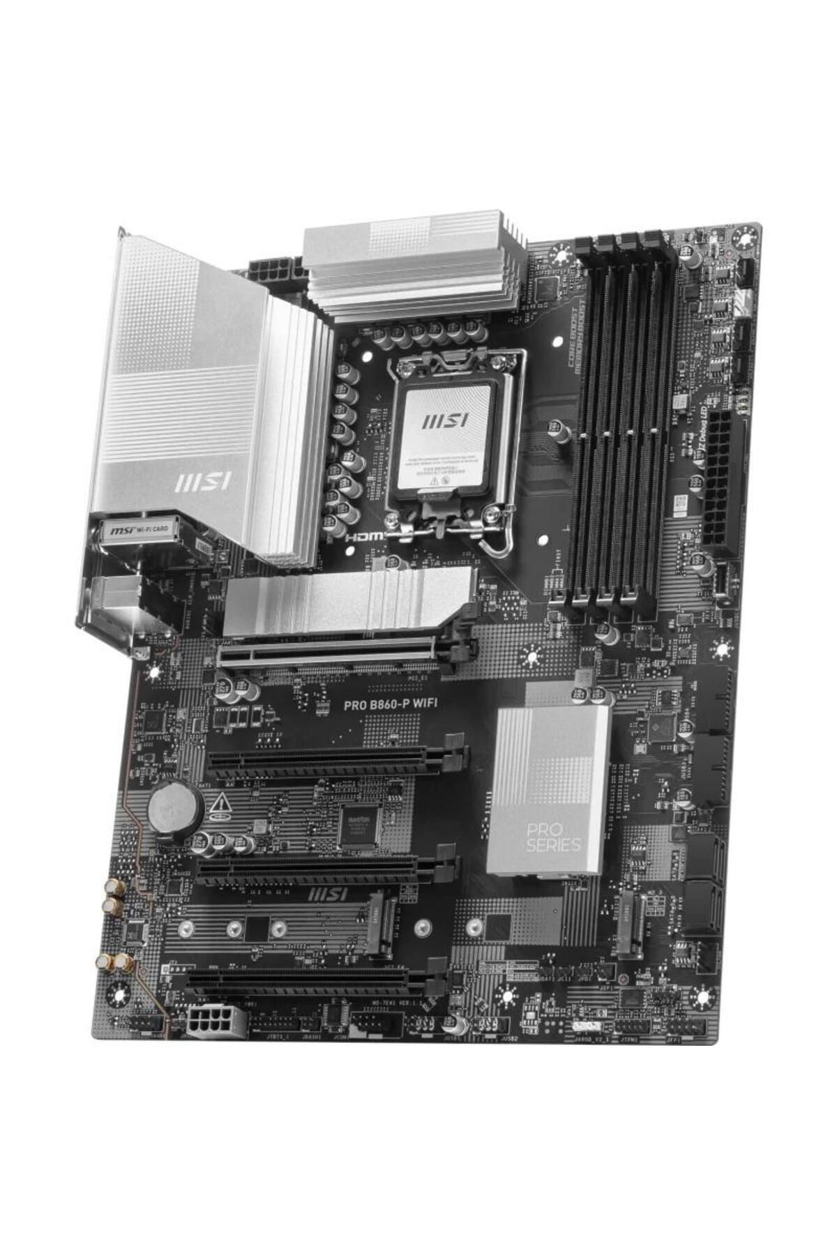MSI-Placa de baza MSI PRO B860-P WIFI, Intel B860, LGA 1851, DDR5, ATX 4