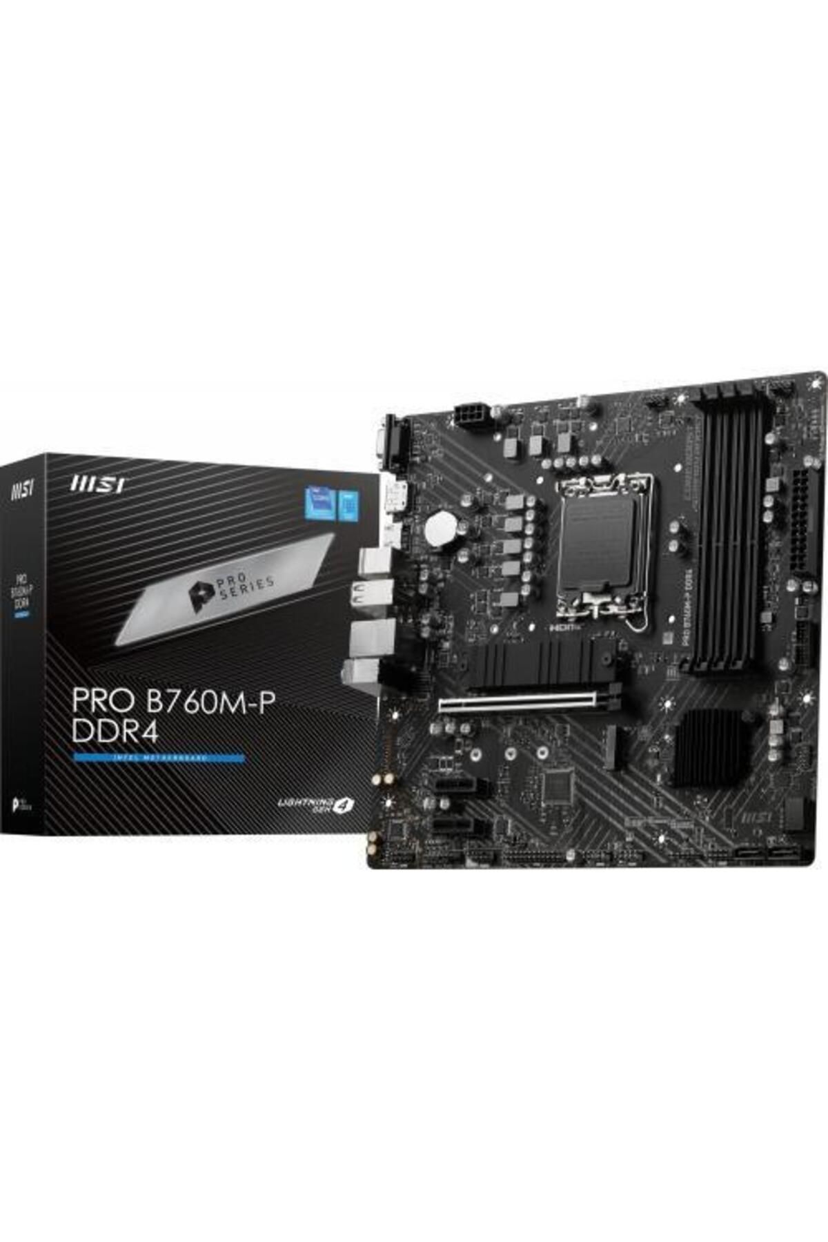 MSI-Placa de baza MSI PRO B760M-B DDR4, Intel B760, LGA 1700, mATX 6