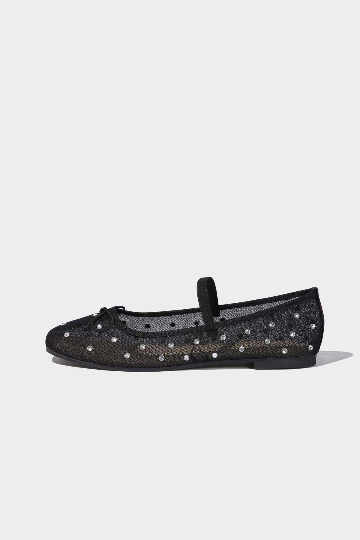 DeFacto-Women's Single Strap Flat Sole Ballerinas E2411Ax25Sm 2