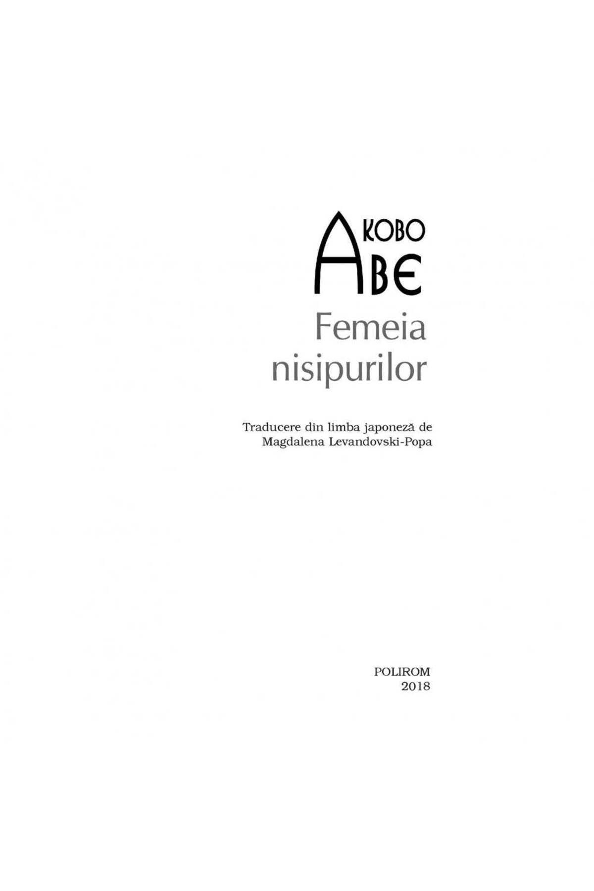 Polirom-The Woman of the Sands - Kobo Abe 3