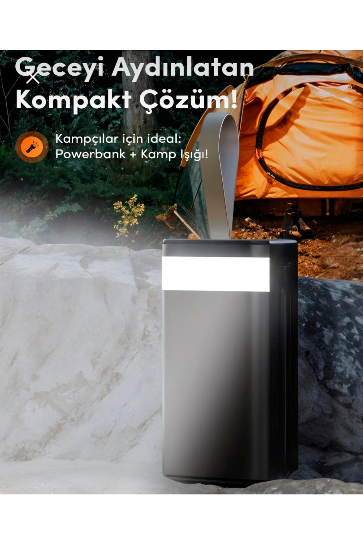 Lkp-47 50000mah Solar Powerbank | Güneş Enerjili Taşınabilir Şarj Aleti