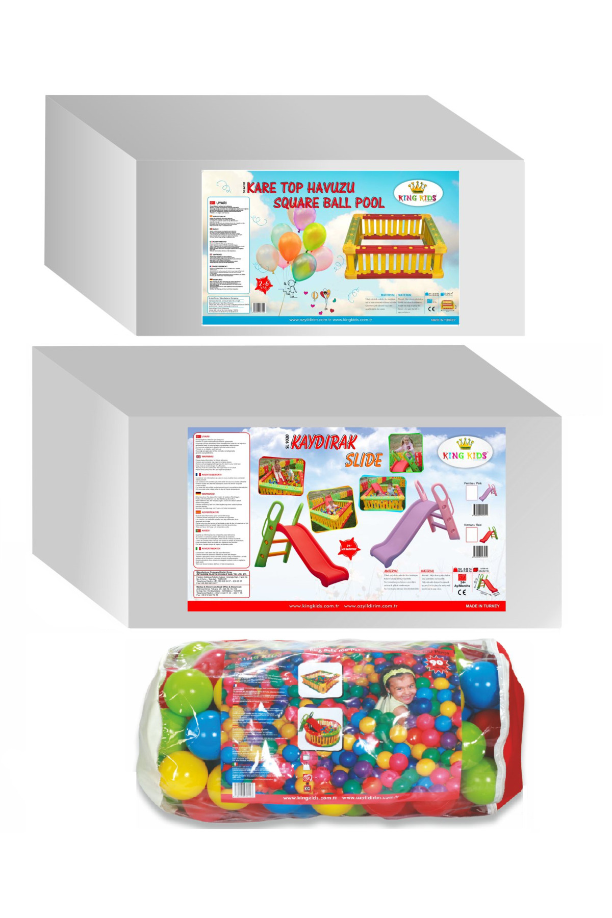 MUPARK Top Havuzu Tam Set - Kaydırak - Top Havuzu Topları - Oyun Alanı - Anaokulu - Kreş - Çocuk Parkı fotoğrafı 5 (önizleme)