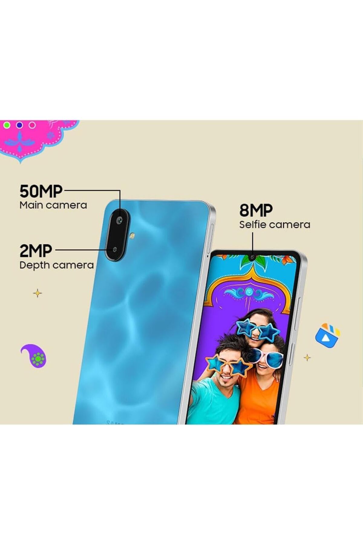 Samsung-Galaxy F06 5G (Bahama Blue, 128 GB) (6 GB RAM) 3