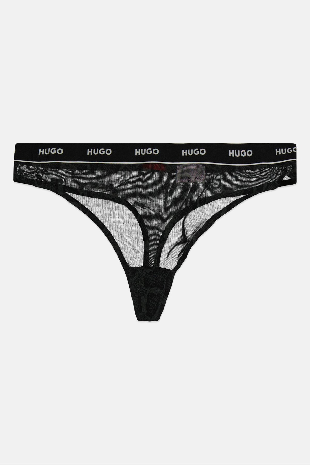 Hugo Boss-Women Brand Logo Pull On Thong, Black 1