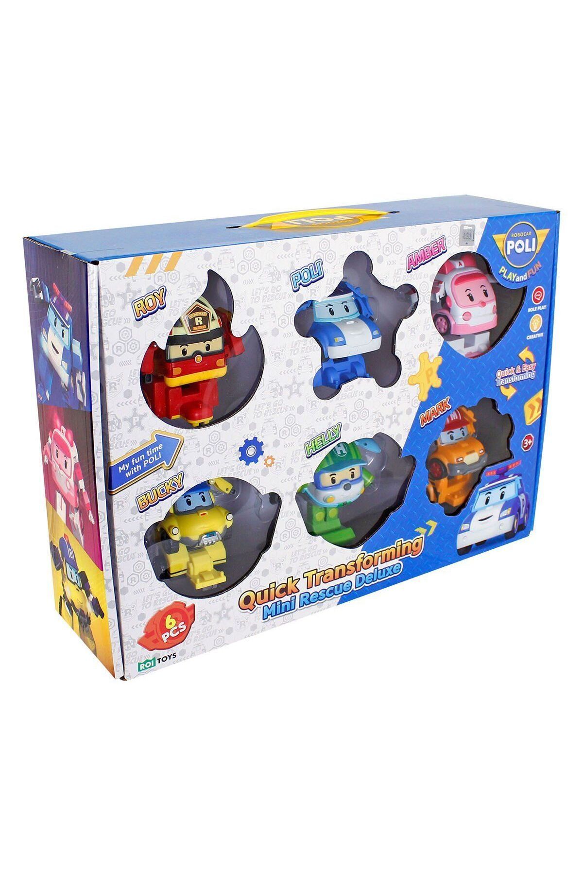 NECO TOYS POLI ZR-915 Robocar Poli Quick Transforming Mini Rescue Deluxe Set