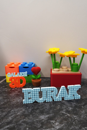 Home Kişiye Özel Lego Uyumlu Isim Seti - 4 Veya 7 Harfli Isim Setleri - Burak...
