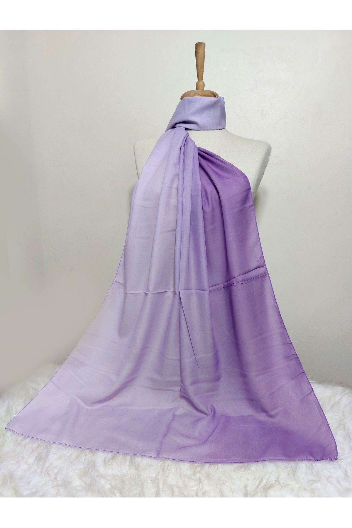 REMOMODA-Gradient Patterned Chiffon Shawl 2