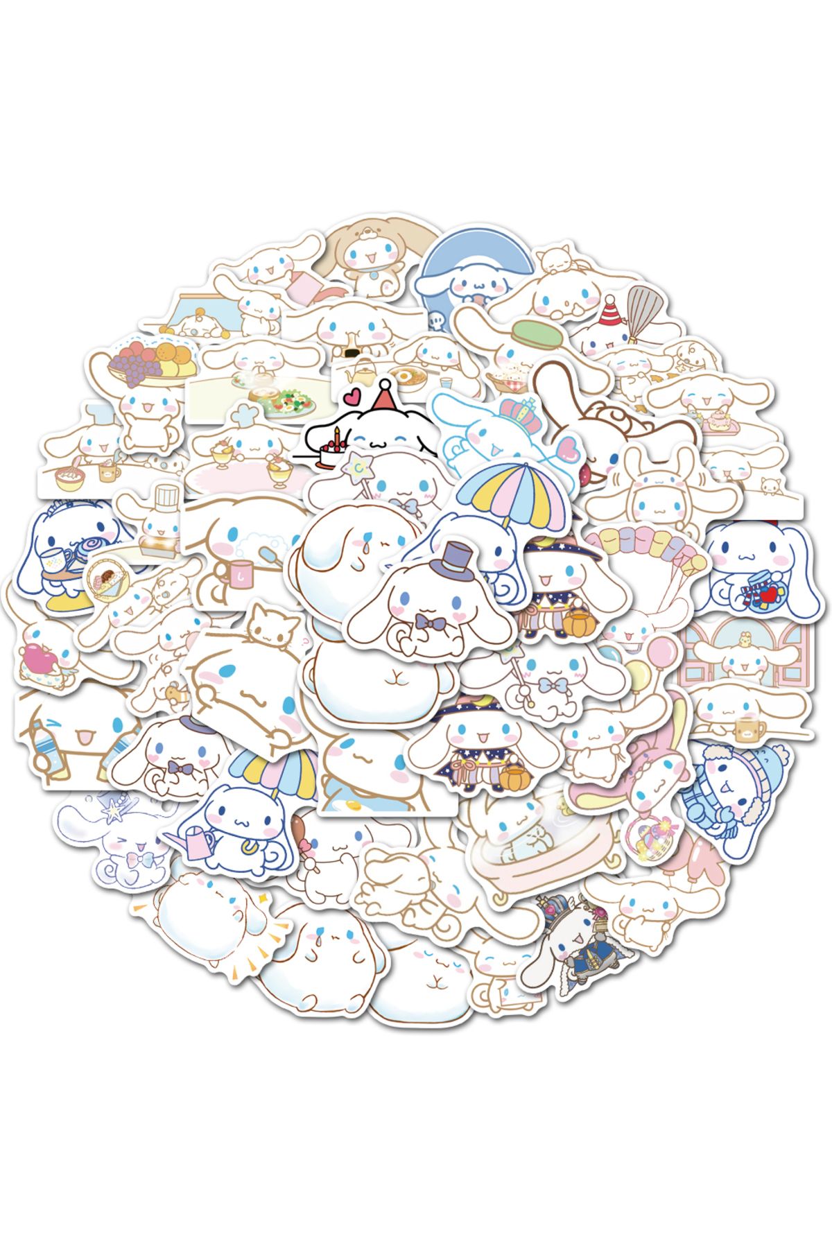 Choice-Az175 50pcs Cinnamoroll Sticker Pack Waterproof Laptop Skin Sanrio Anime Stickers Cute Phone Case Ka 1