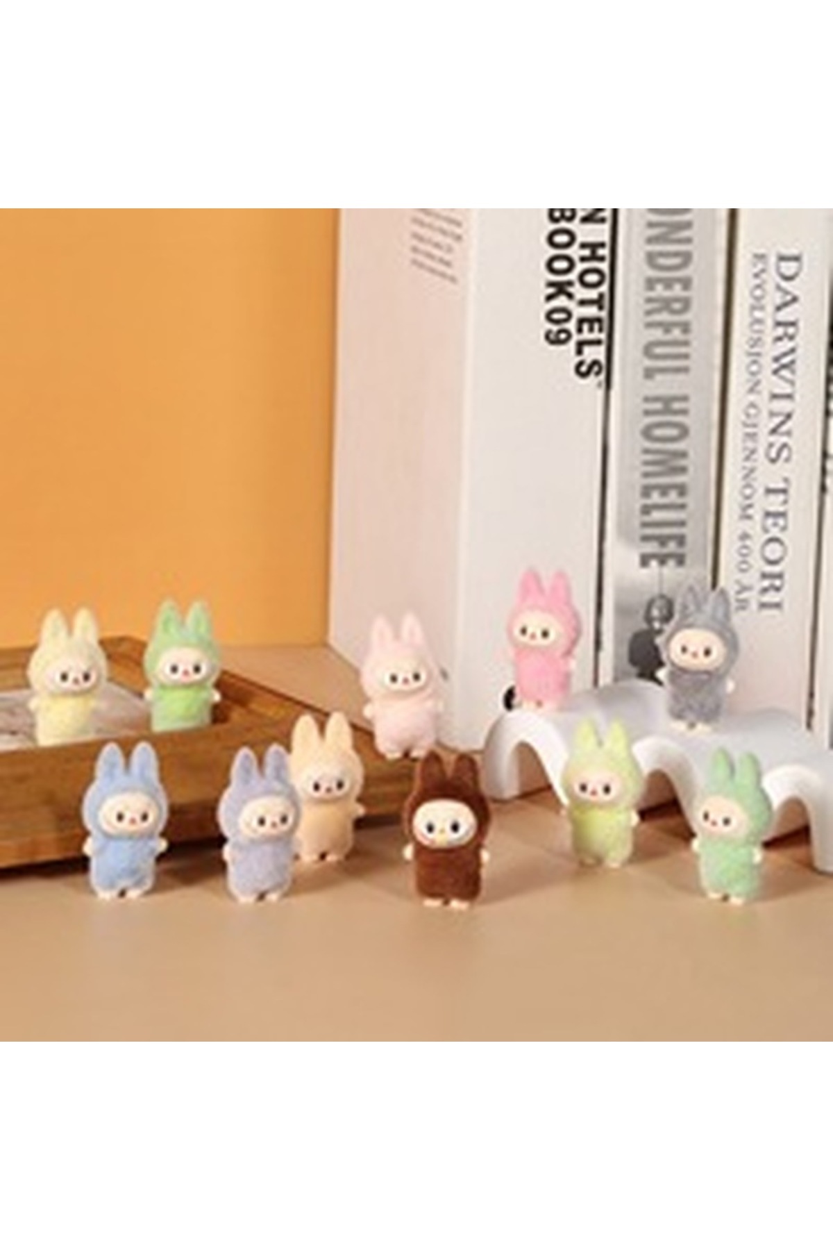 Choice-Randomly select one Mini Labubu Standing And Sitting Posture Doll Cute Toy Desktop Decoration Model 6