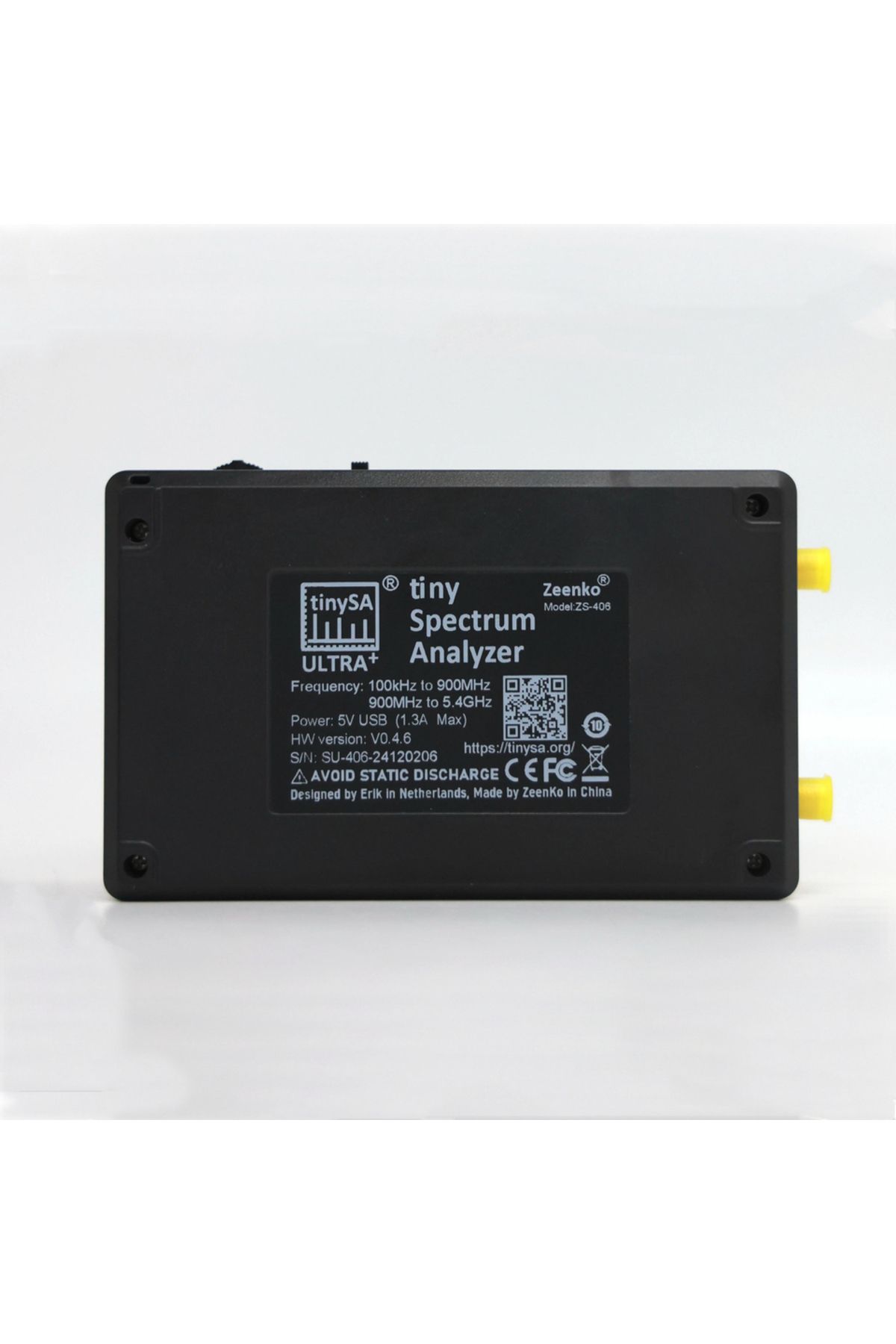 Choice-ZS406 Original tinySA ULTRA Plus ZS406 100k-5.4GHz 4inch Display Handheld Tiny Spectrum Analyzer RF 6