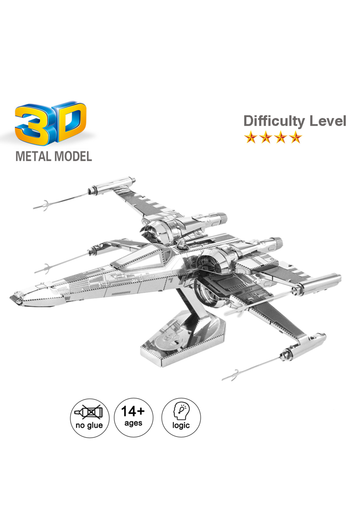 مجموعه مونتاژ مدل پازل فلزی سه‌بعدی پو پو دامرون، اسباب‌بازی بزرگسالان، هدیه تولد