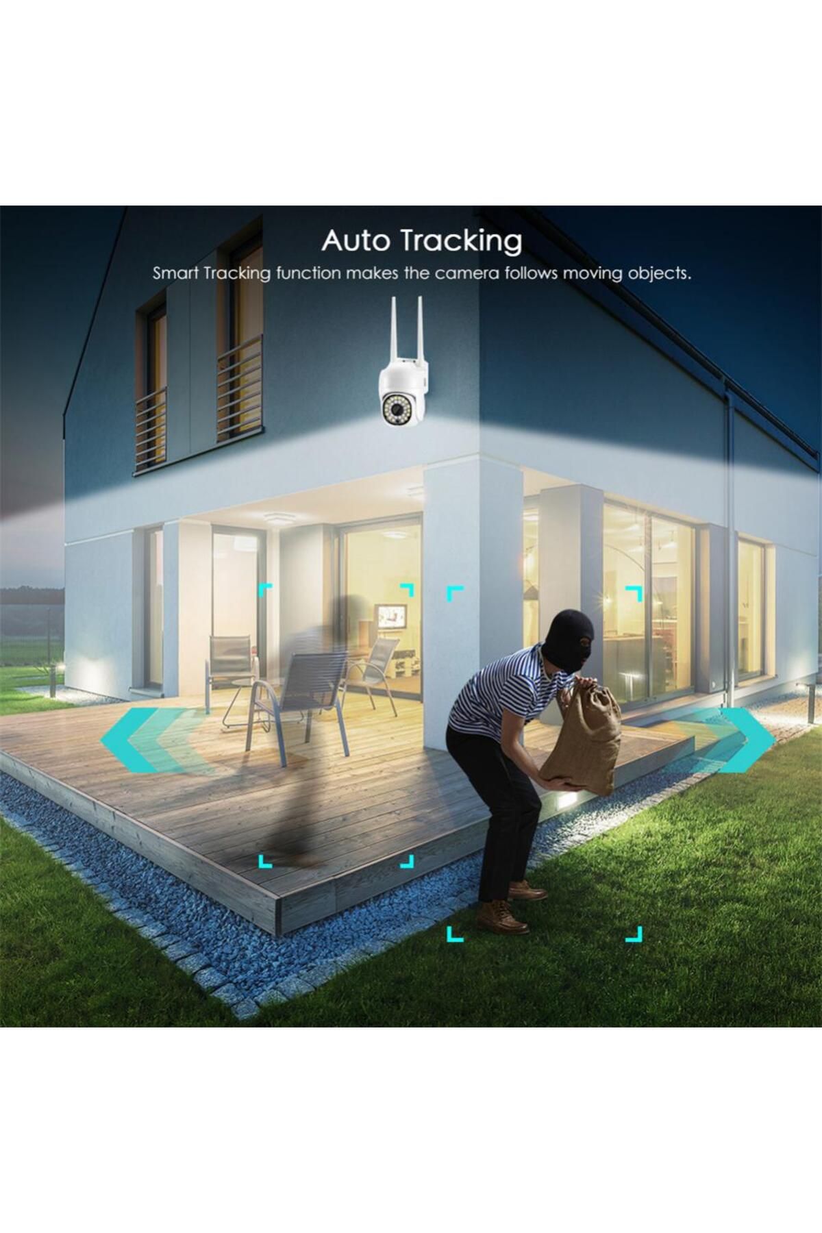 Choice-كاميرا YI IOT خارجية PTZ 2 ميجابكسل مزودة بخاصية WiFi وتقريب رقمي 4X وأمن منزلي وتتبع تلقائي ثنائي الاتجاه بمقبس أوروبي مقاس 1/3 بوصة 6