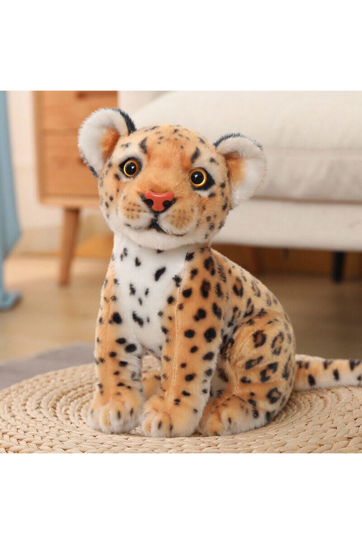 Choice-leopard 2 23CM New Animal Doll Lifelike Leopard & Lion Plush Realistic Plushie Panther Toy Baby Soft 1