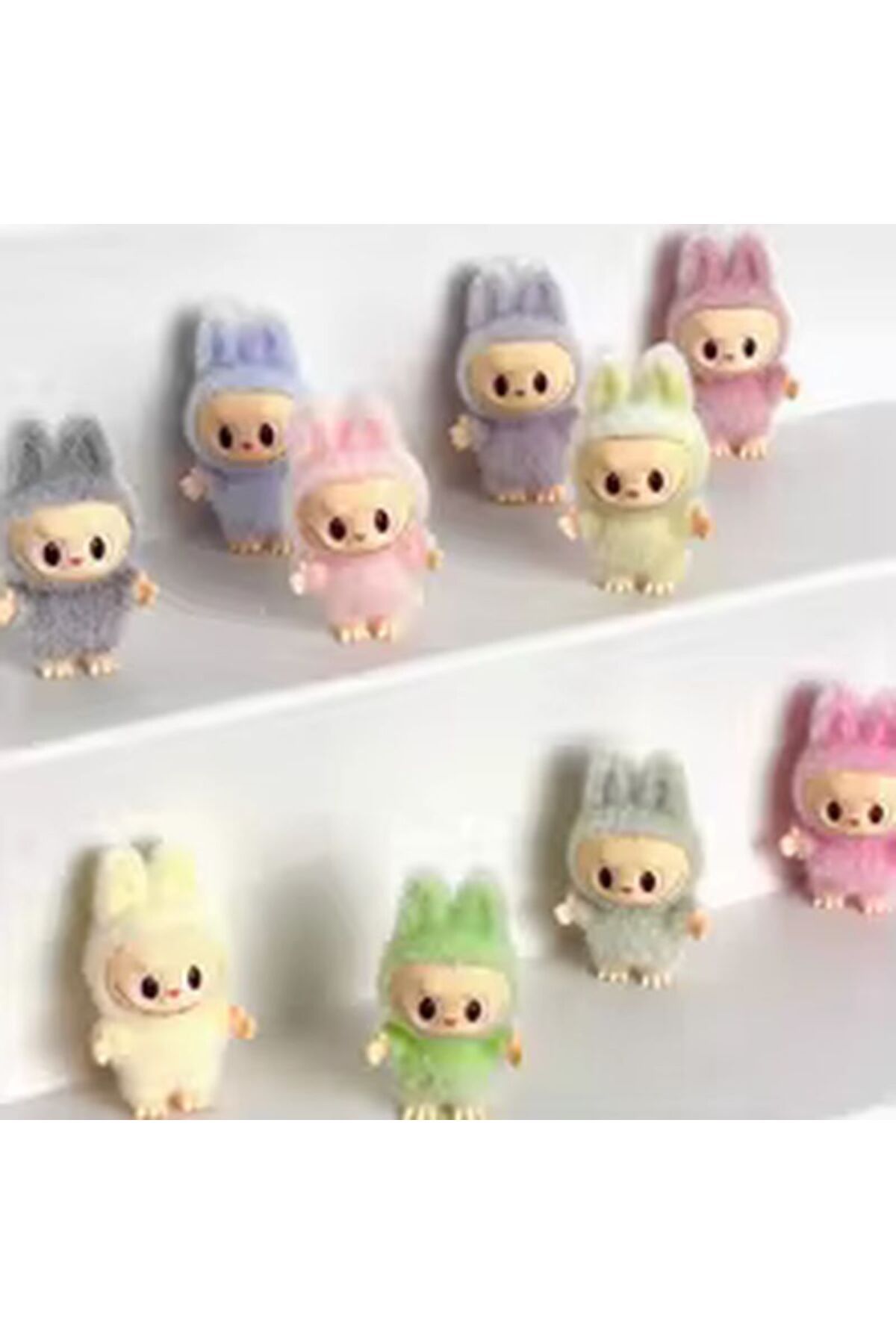 Choice-Randomly select one Mini Labubu Standing And Sitting Posture Doll Cute Toy Desktop Decoration Model 8