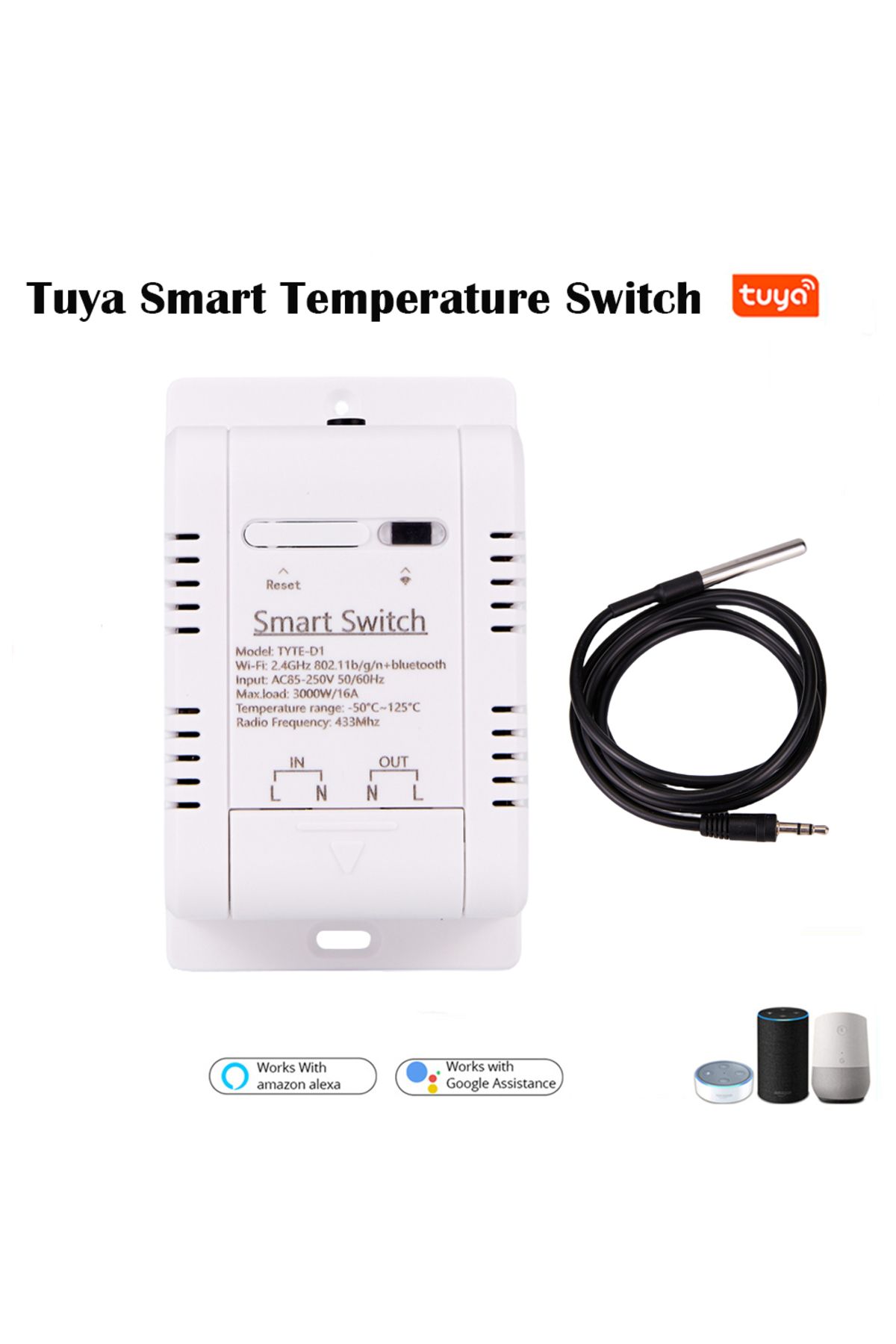 Choice-Tuya Smart Switch Tuya Ewelink Smart Switch Th16 Rf433 Remote Control Switch 16a Temperature And Hum 1