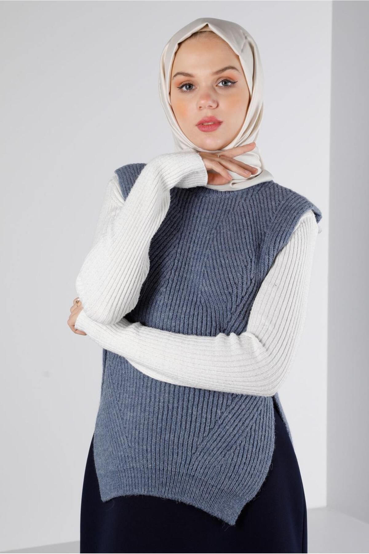 بافتنی دکمه دار تابستانی 43245 Alvina