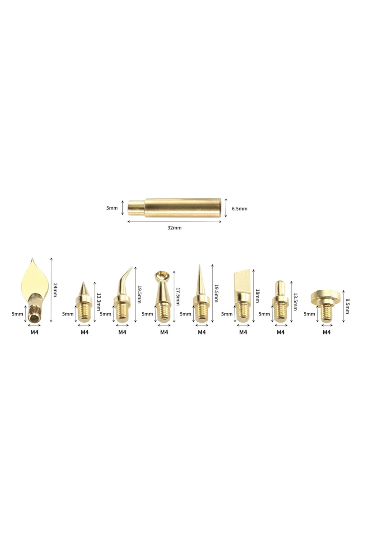 Choice-Prusa i3 MK3S+3D Printer Part Tool Kit Model Cleaning Scarper Modify Finishing: 8pcs Soldering Ir... 4