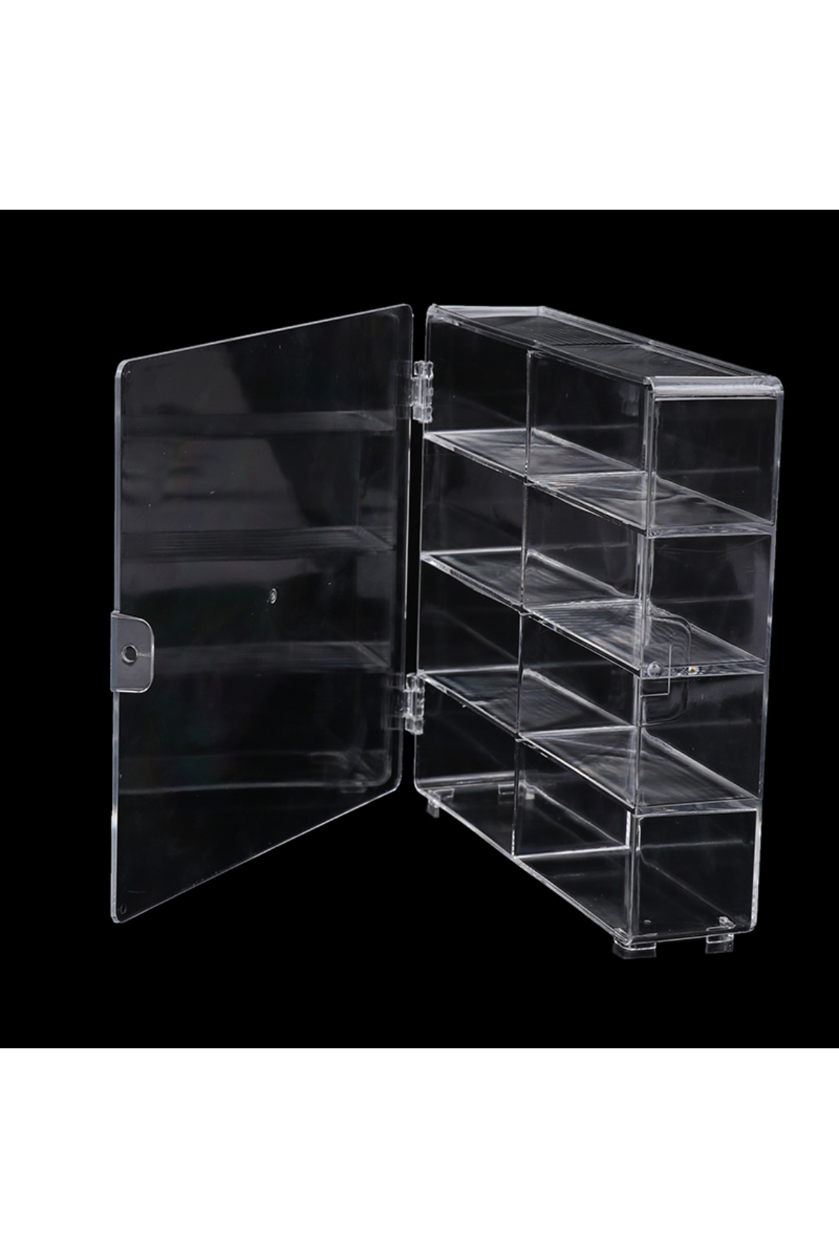 ویترین اکریلیک سازگار با ۸ اسلات برای نمایش ماشین‌های اسباب‌بازی ریخته‌گری‌شده که روی میز اداری قرار می‌گیرند…