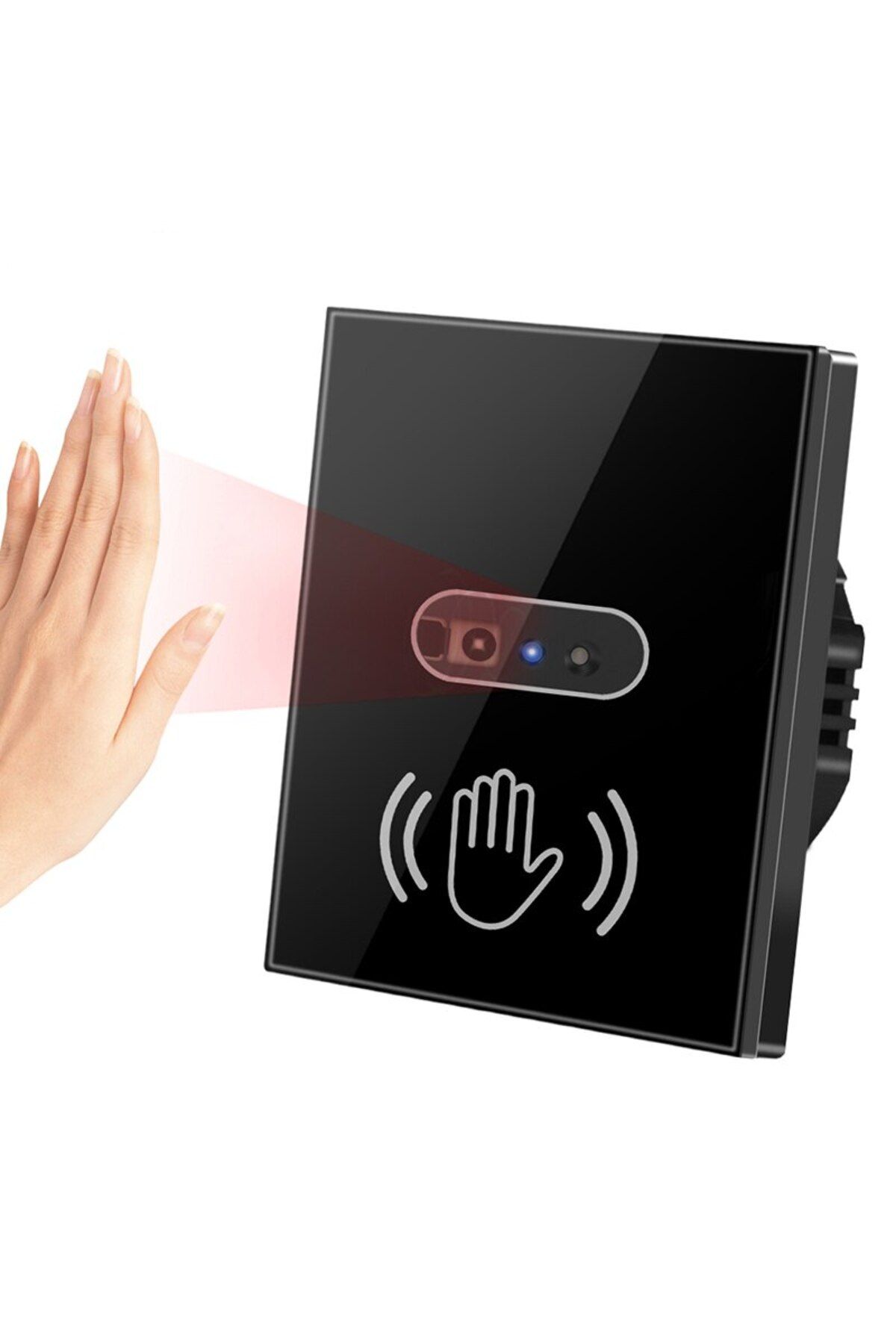 Choice-White Eu Infrared Wall Smart Light Switch No Need Touch Ir Sensor Glass Screen Panel Infrared Human 1