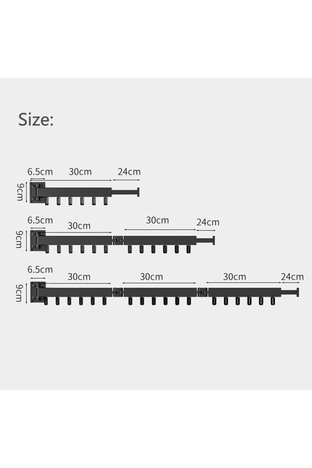 Choice-One rod Black G1060 Wall-Mounted Foldable Aluminum Alloy Clothes Drying Rack Perfect for Balcony Bed 6