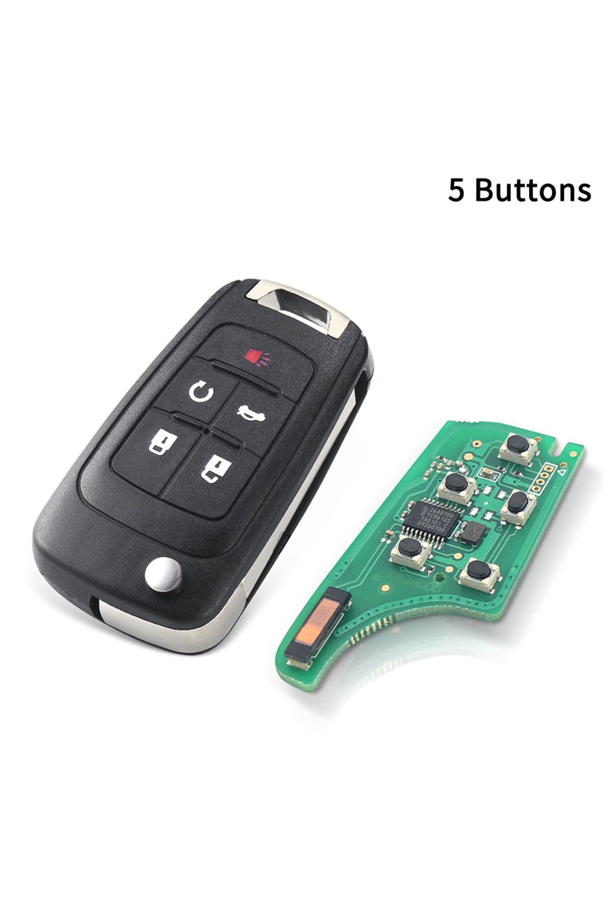Choice-433mhz Id46 Chip 5 Buttons Dandkey 315mhz/433mhz 2/3/4 Button Hu100 Id46 Chip Flip Car Remote Key Fo 1