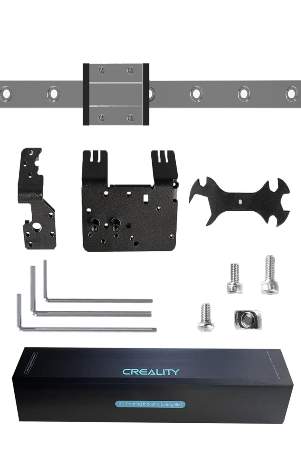 CREALITY 3D-Linear Rail Guide Creality Ender 3 X-axis MGN12C Linear Rail Guide Kit with Fix Plate Mount Bracket 7