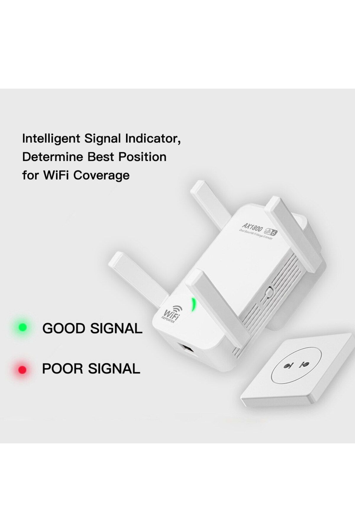 fenvi-European Regulations Wifi6 Ax1800 Wireless Repeater Dual Band 2.4g/5ghz 802.11ax Gigabit Wi-fi 6