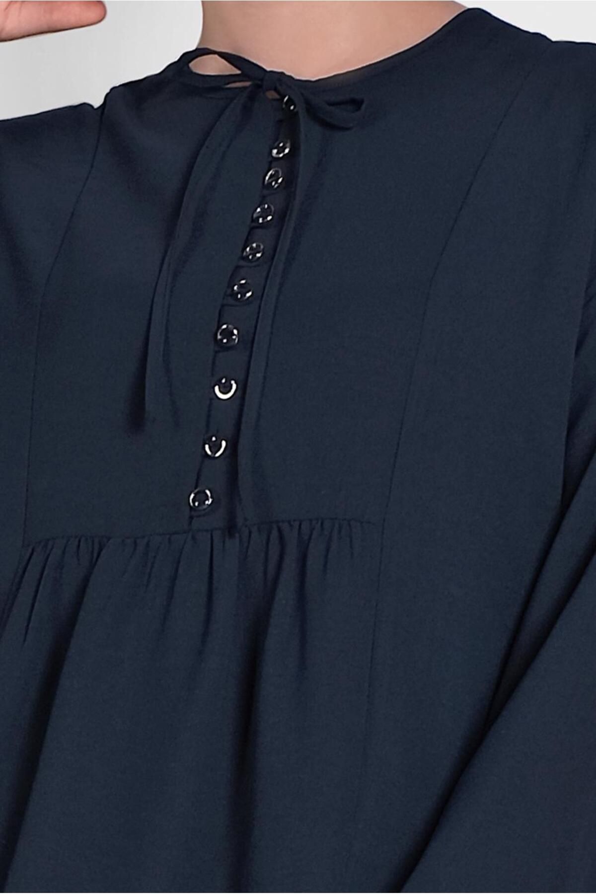 Alvina-4426 Model - Loose Tunic with Volan 4