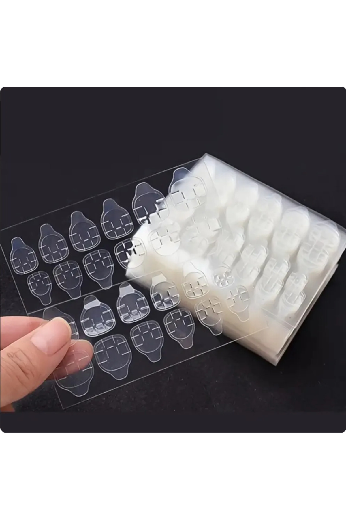 Choice-transparent 240PCS Strong Adhesive Glue Tape for Press-on Nail Tips - Double Side Adhesive Film for 1