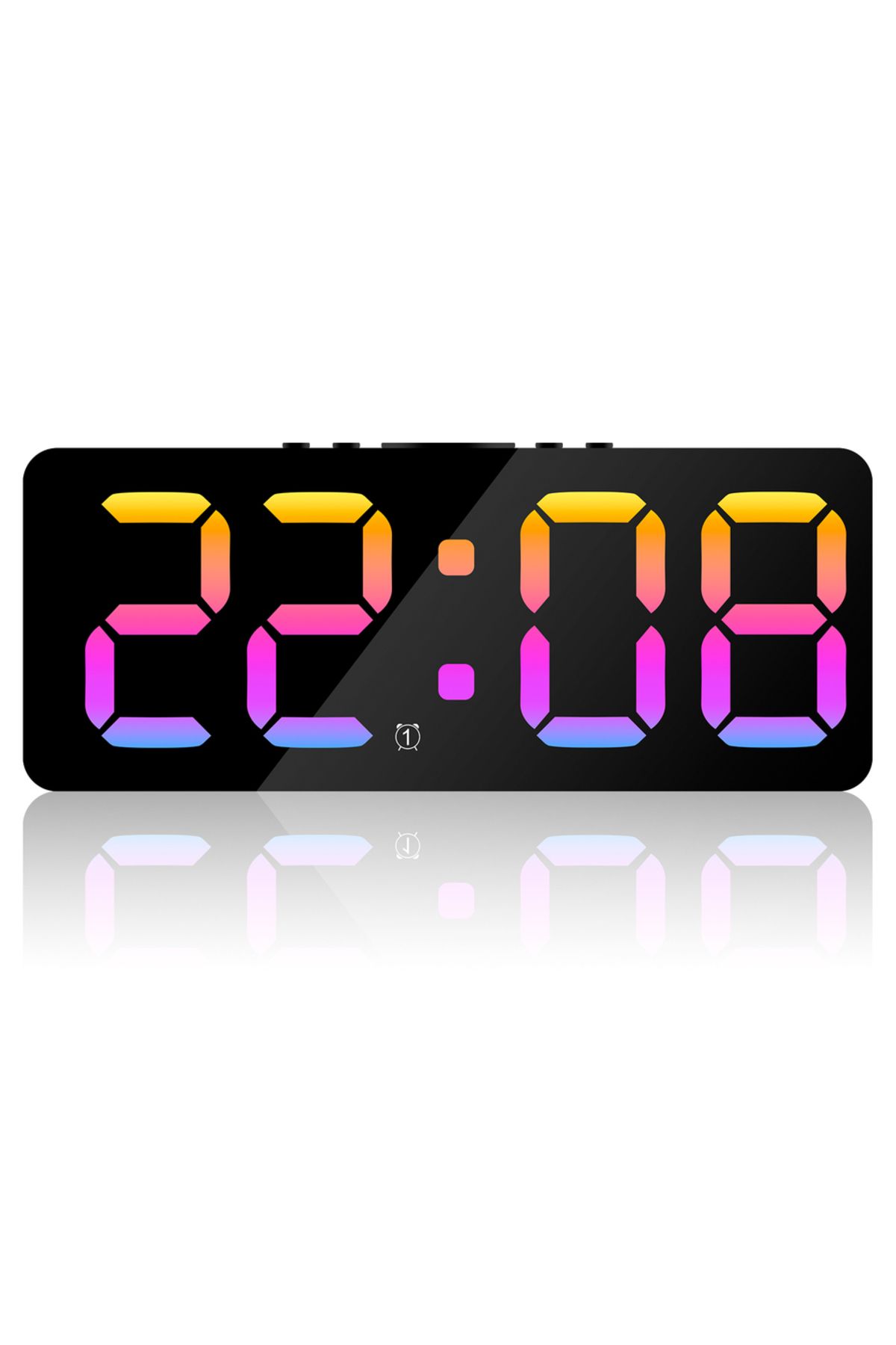 Choice-pink light Digital Alarm Clock Large LED Display Brightness Dimmable Digital Clock with USB Charging 1