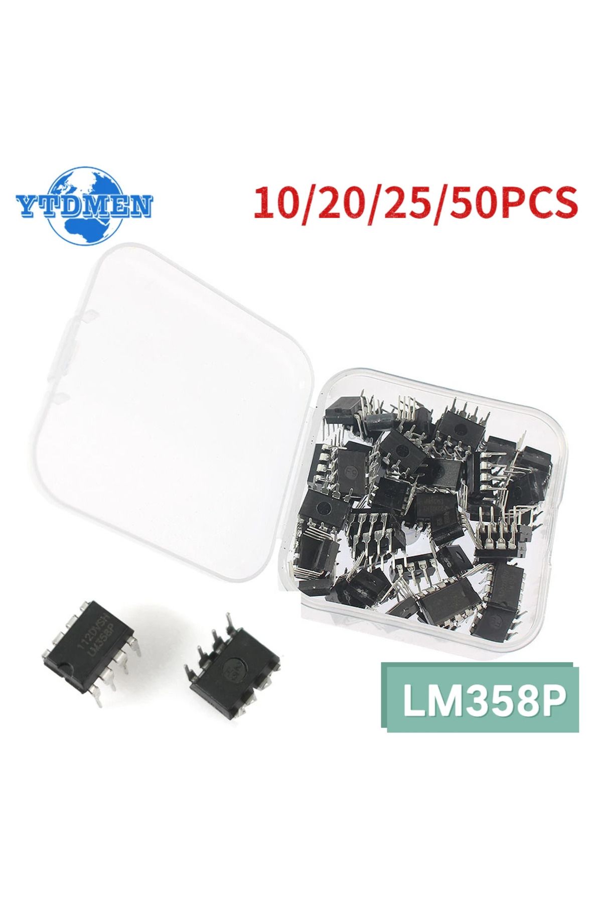 YTDMEN-20pcs Without box 10-50PCS LM358P Operational Amplifier DIP8 LM358 IC Chip Kit Integrated Circuits K 7