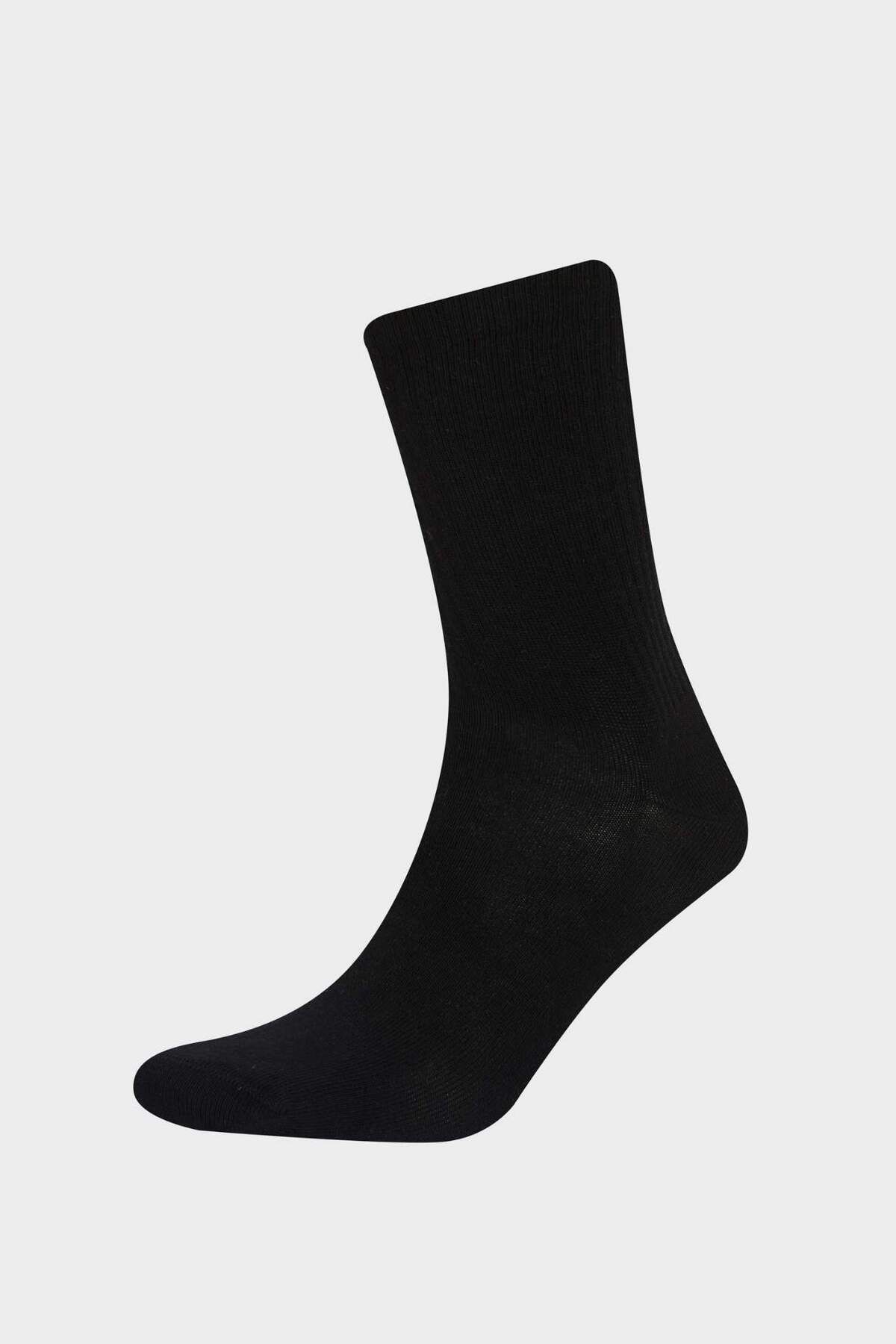 DeFacto-Men's Comfortable Elastic 3-Piece Cotton Long Socks Z0806Azns 3