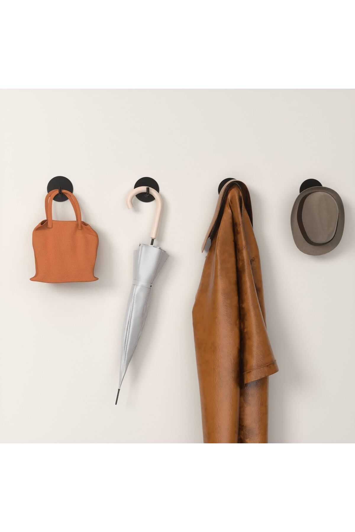 COOYA-4PCS Heavy Duty Wall Mounted Adhesive Hooks, Waterproof and Rustproof, for Home, Office, Bathroom 3