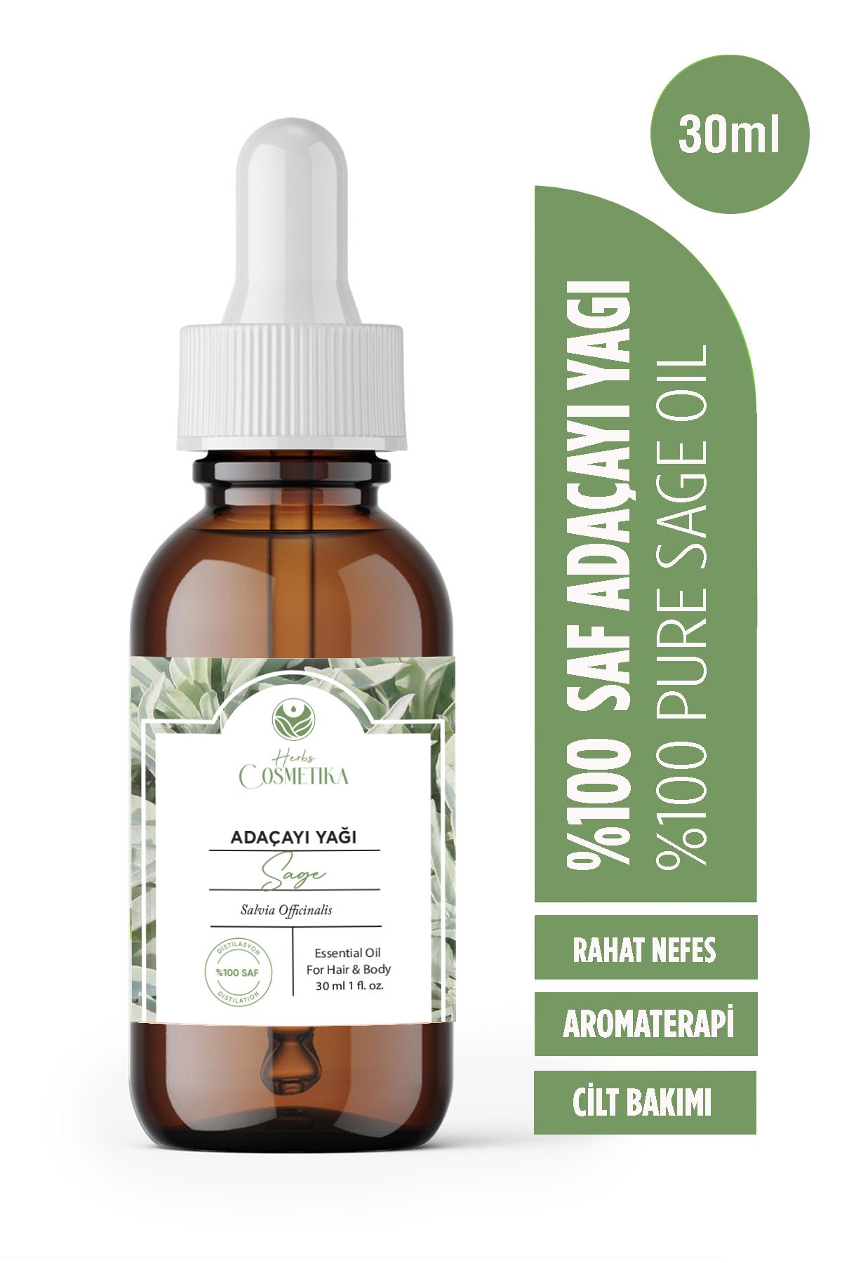 herbs cosmetika Adaçayı Esansiyel yağı 30 ml
