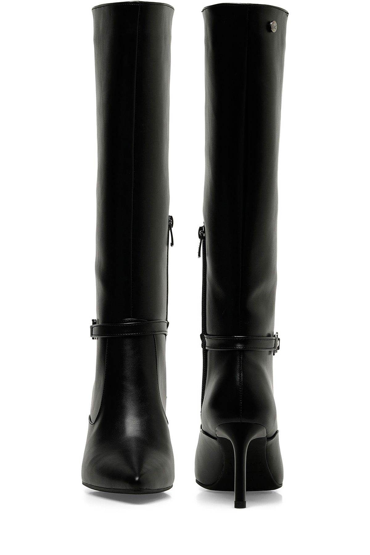 İnci-INCI DELIT 3PR Schwarze Stiefel mit Absatz für Damen 4
