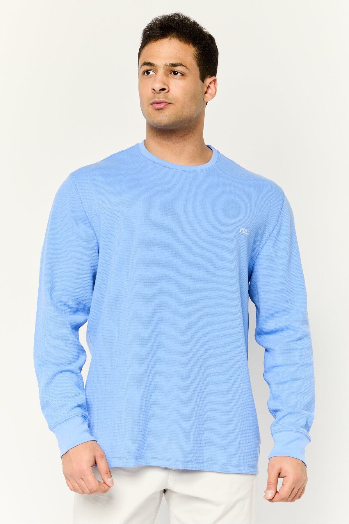 Polo Ralph Lauren-Men Crew Neck Embroidered Logo Long Sleeves Sweatshirt, Blue 1