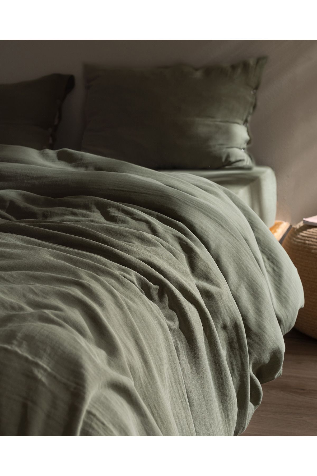 Madame Coco-Marla King Size Msbl King Size 100% Cotton Elastic Duvet Cover Set 3