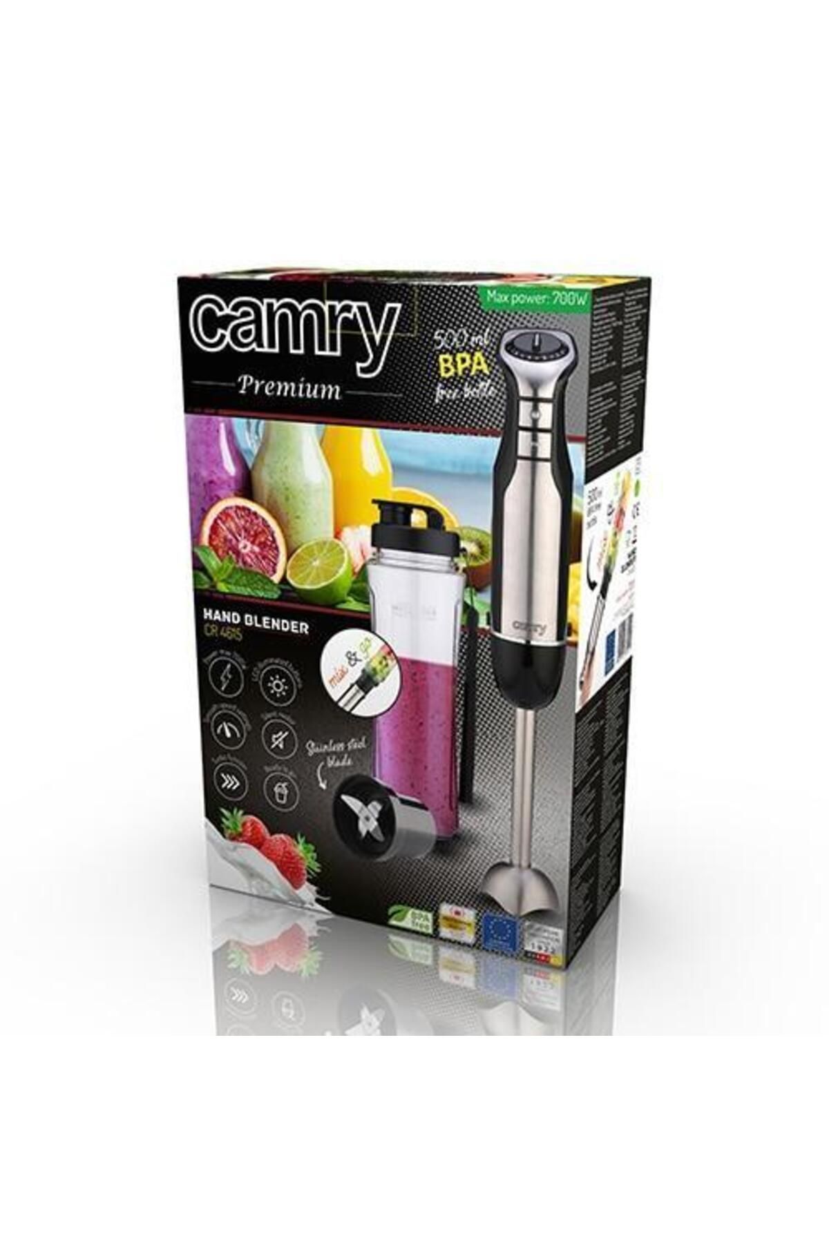 CAMRY-Blender Camry CR 4615 with 1 portable container with lid for Smoothie, Power 700 W 9